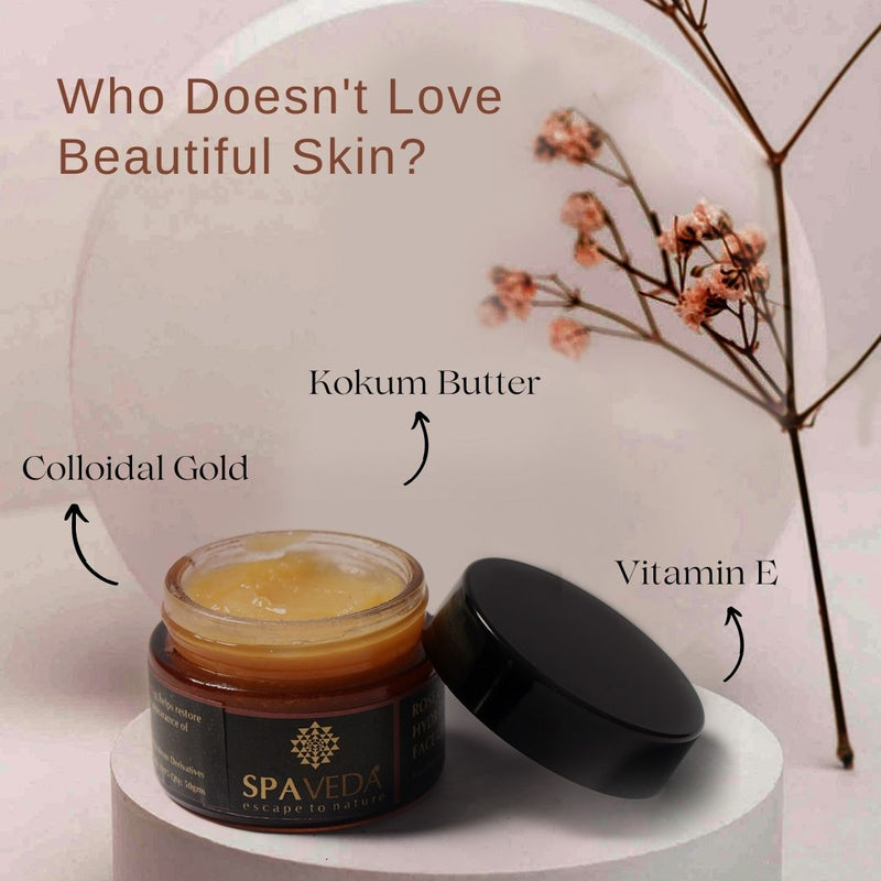 Rose Gold Cream for Smooth, Radiant Skin | Ultra Rich Brightening Cream Deeply Moisturizing and Regenerative For Dry to Excessive Dry Skin Types