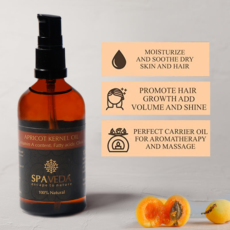 Apricot Kernel Oil - 100% Pure And Natural - Cold Pressed